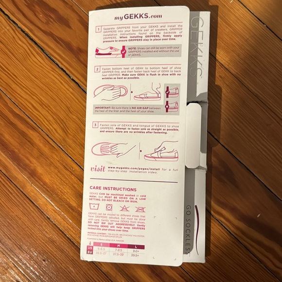 Gekks. Size Women's Medium 7-8.5. Black - Picture 2 of 7